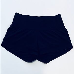 Navy blue lululemon shorts with mesh